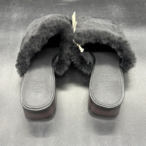 Sanctuary Rascal Black Womens 6M Dress Slip On Low Heel Open Toe Sandals NEW - Picture 4 of 6